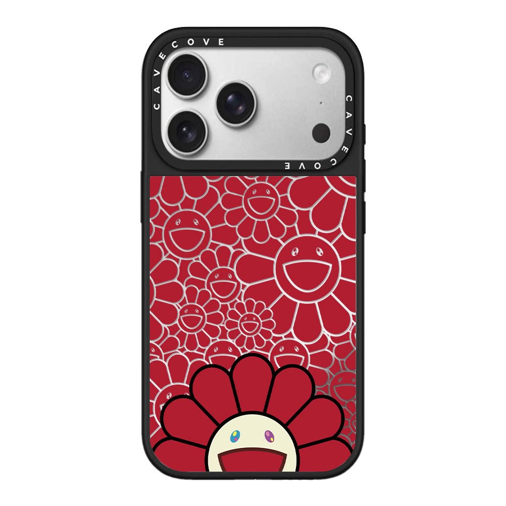Red probe sunflower - authentic mirror finish