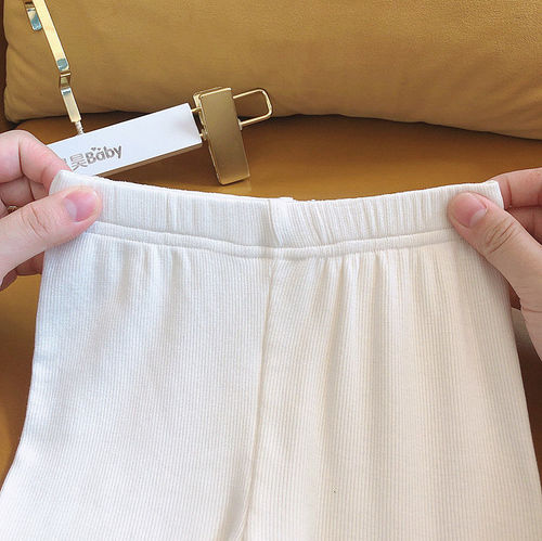 Baby Leggings Thin Version  Spring and Summer New Casual Long Pants Korean Style Stylish and Versatile Outerwear Cotton Girls' Pants