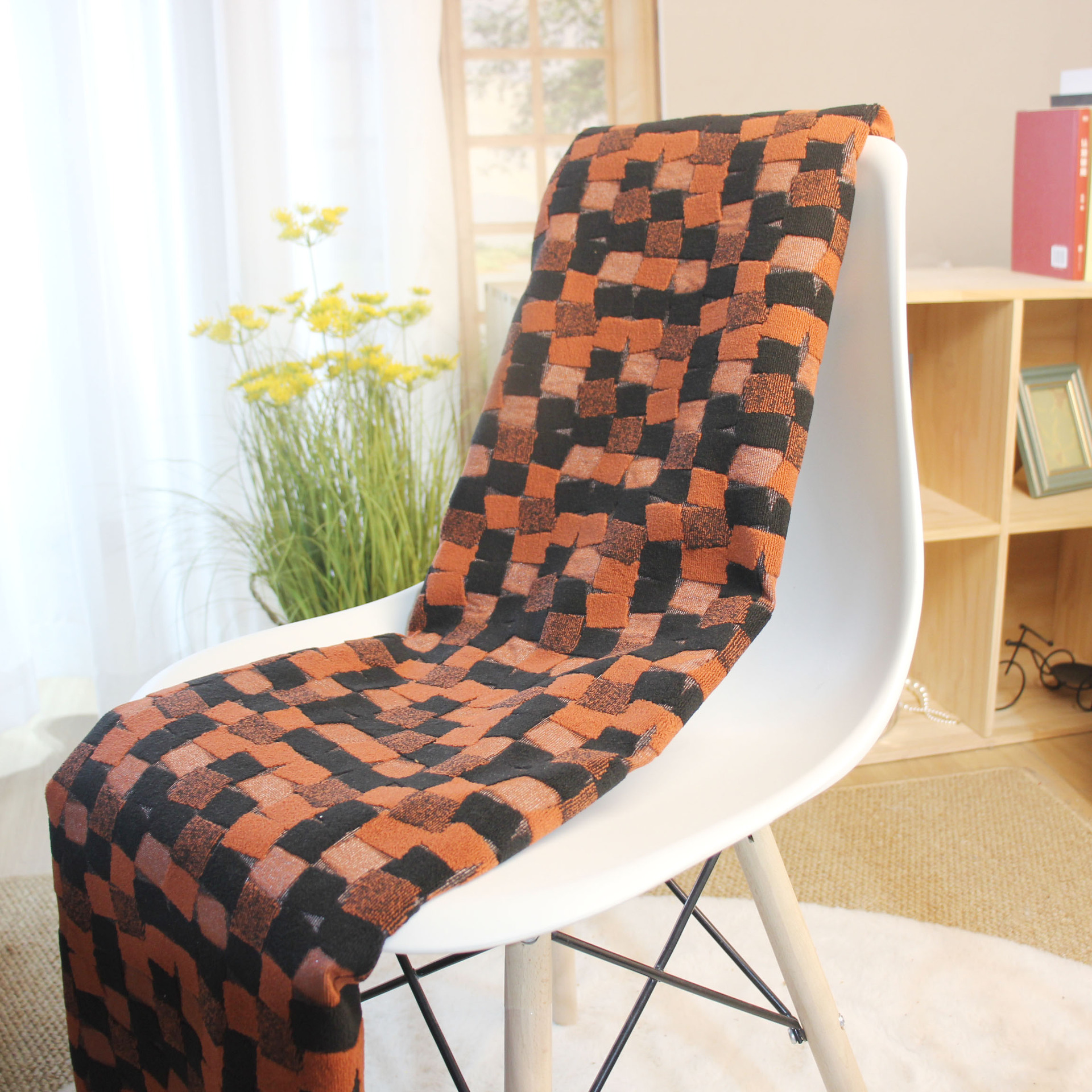 现货绒布全涤割绒提花荷兰绒丝绒色织抱枕沙发面料