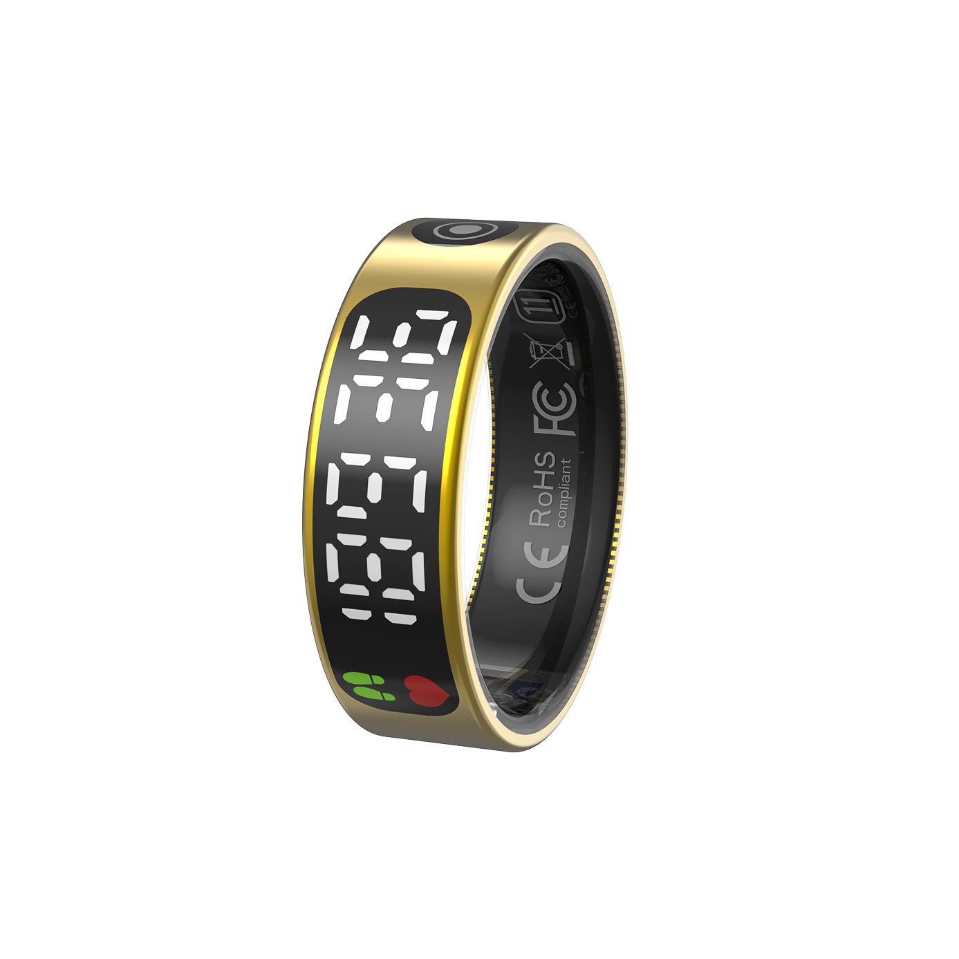 TK9 Multifunctional Ring With Touchscreen Display Heart Rate Monitor Blood Oxygen Monitor Sleep Tracker Bluetooth Waterproof Pedometer For Health_voghion.com