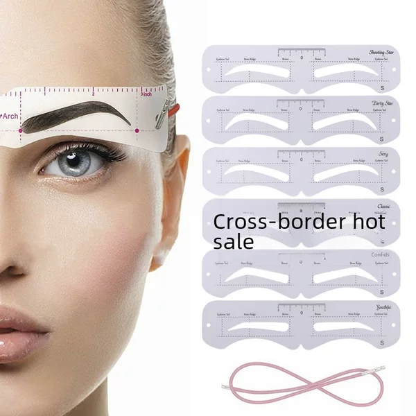 Cross-border rope head-mounted eyebrow card one-piece thrush card beginner's set men's lazy thrush beauty makeup tool