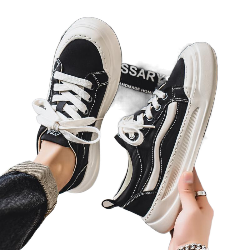 Douyin Daifa verano nuevo estilo tela de seda de hielo zapatos casuales para hombres tendencia de moda zapatos de lona estudiantes zapatos deportivos de moda