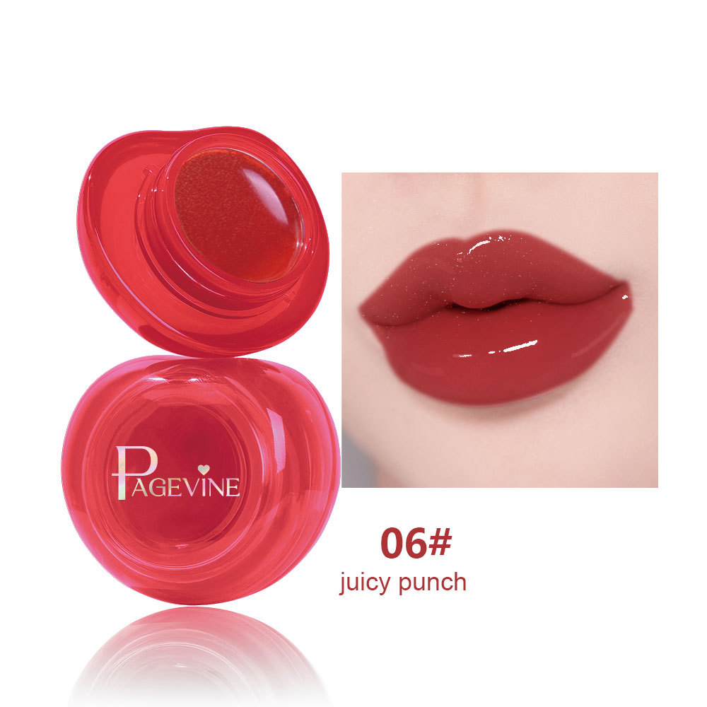 Transfronterizo PAGE VINE Crystal Jelly Crema de doble uso para labios y mejillas Espejo de agua y brillo para sostener el maquillaje para mostrar brillo de esmalte de labios rubor image 11