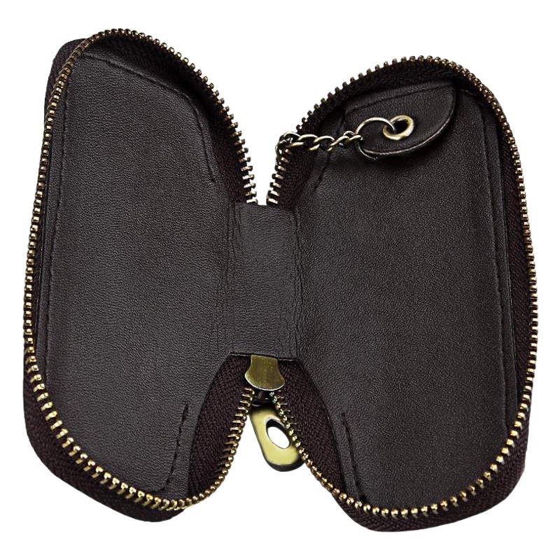 Manufacturer Direct Sales Retro Oil Leather Personalized Fashion Key Case Key Holder Car Key Case First Layer Cowhide