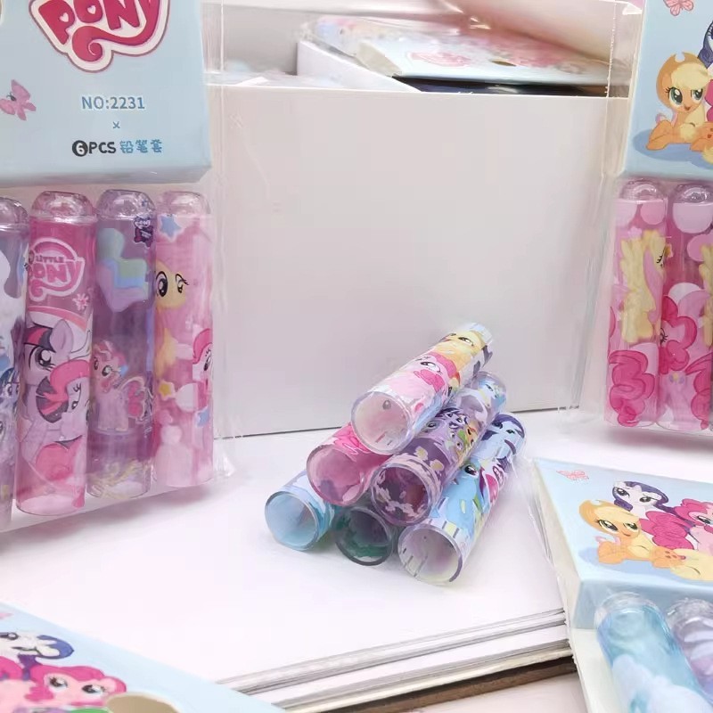 小马宝莉铅笔套延长器笔盖加长保护套矫正接笔器卡通可爱创意批发|undefined