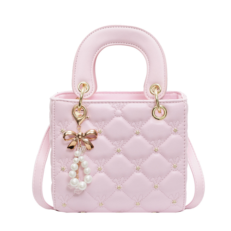 Bolsa de mano de bordado de diamante para mujeres 2025 nueva moda explosiva bolso de hombro de estilo universal estilo extranjero alta sensación de mochila