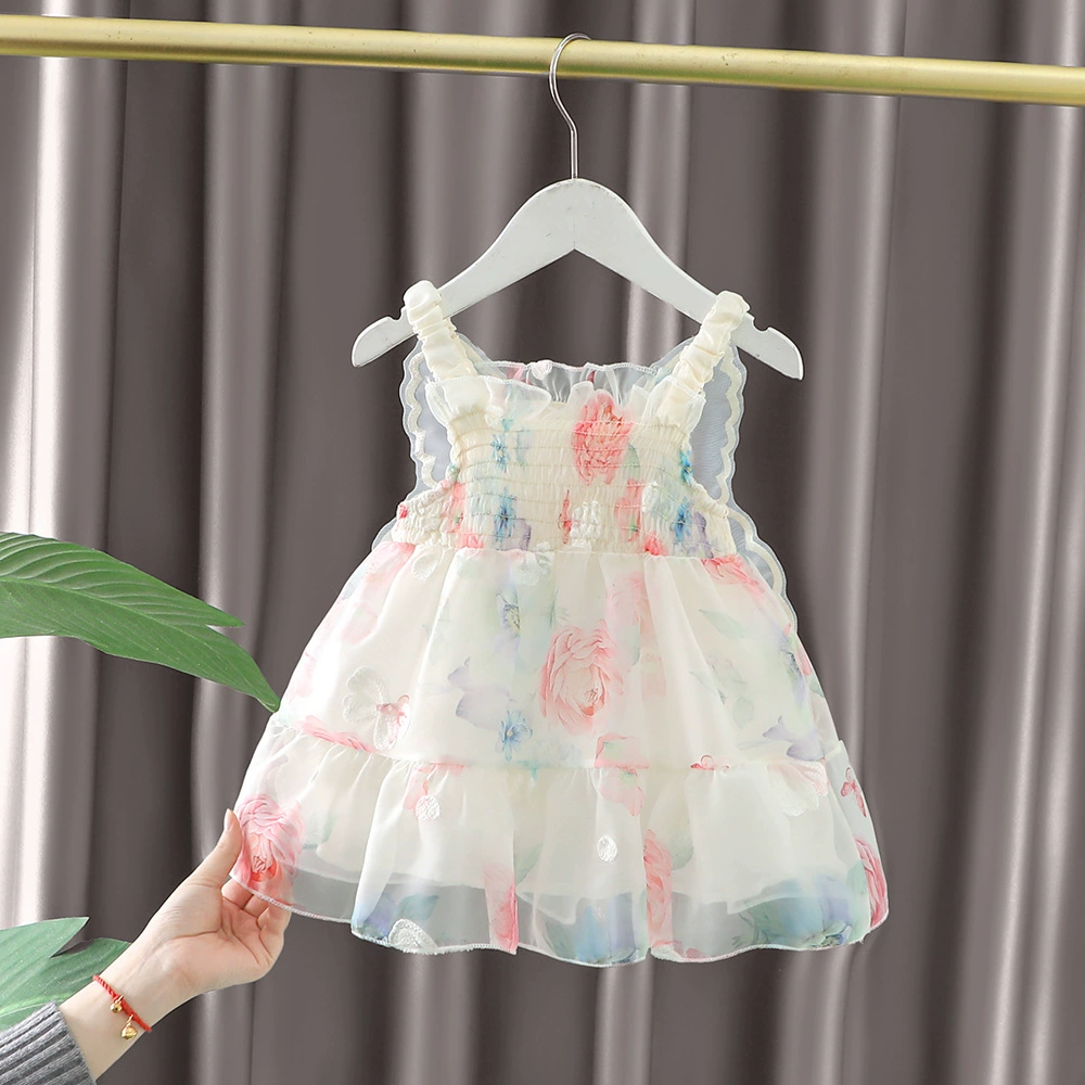 Summer small princess costume girl's, cute dress, lifting effect