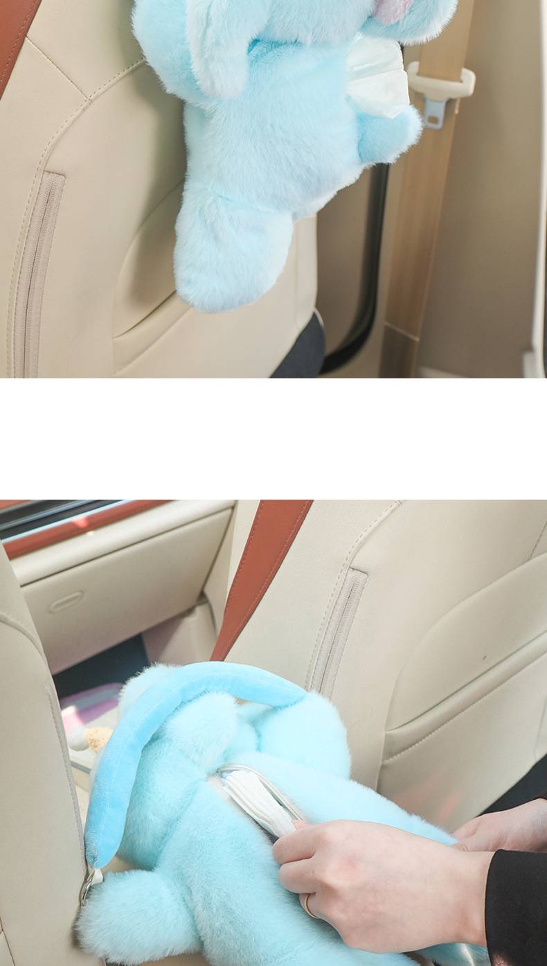 Car tissue box ladies cute 2025 new car paper box hanging paper towel bag practical