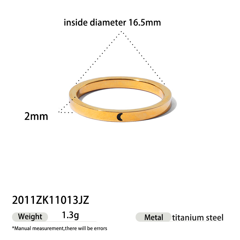 Anillo de acero inoxidable europeo y americano Tena Anillo de anillo de moda simple y de alto nivel Acero de titanio Joyas de mano transfronterizas que no se desvanece