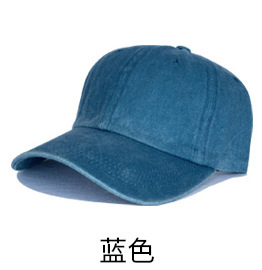 纯棉水洗棒球帽美式复古软顶棒球帽刺绣户外运动春秋遮阳鸭舌帽|undefined