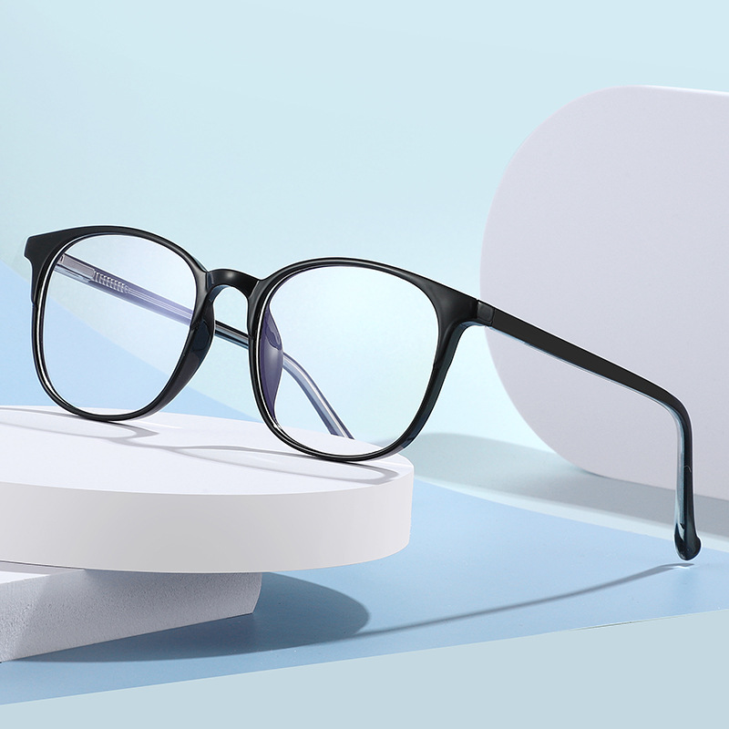 学生近视眼镜可配镜新款时尚圆框平光镜韩版女式防蓝光电脑护目镜