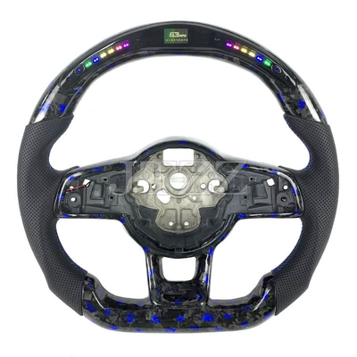 Steering wheel Golf GTI7 LED carbon - style-3