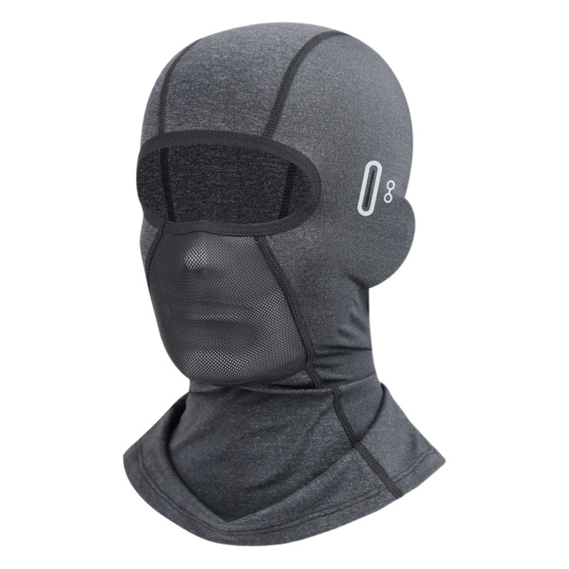 Verano al aire libre motocicleta forro capucha transpirable protección solar protección UV máscara de seda de hielo hombres transfronteriza al por mayor