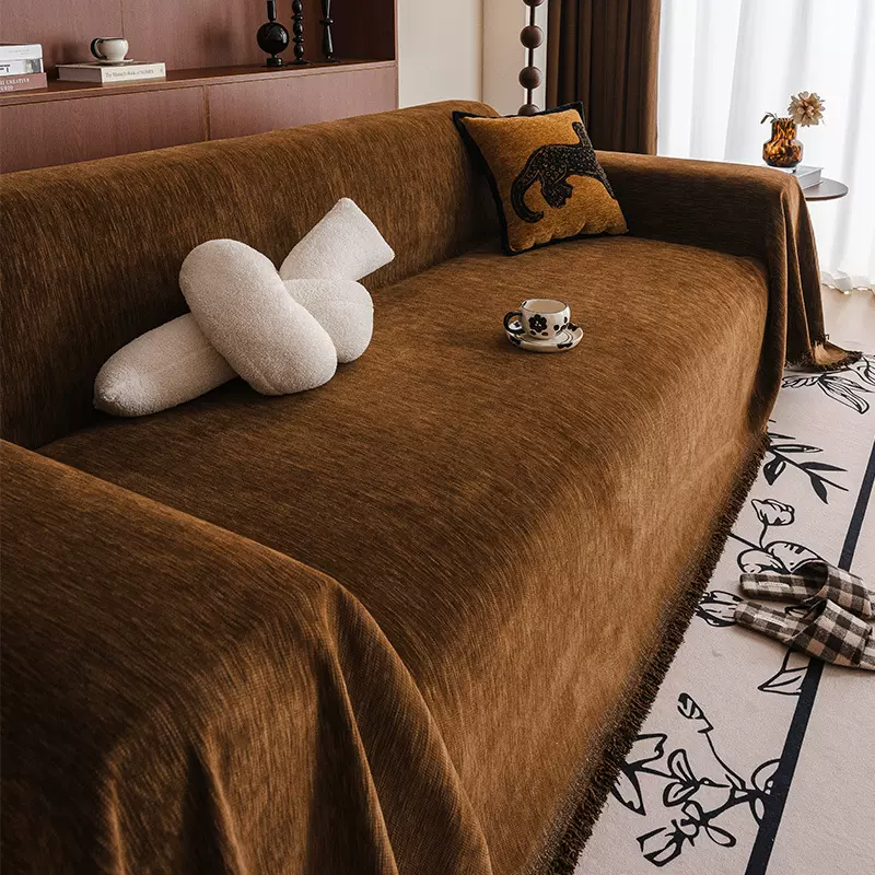 纯色沙发盖布2025年新款沙发套罩防滑盖巾一整张全盖防猫抓沙发巾