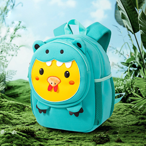 New diving material children's backpack, cartoon cute 3D shape kindergarten small backpack, portable outdoor dual-shoulder bag