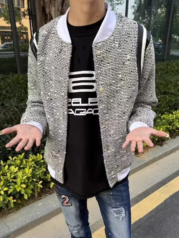 2025春秋季新款撞色夹克男女香风休闲复古轻奢棒球服外套慵懒上衣|undefined