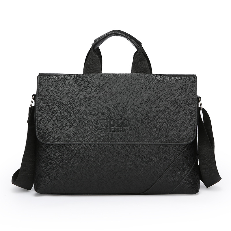 2025 New men's vertical bag, single-shoulder crossbody bag, business commuting briefcase, trendy and fashionable men's bag for work Specification drawing