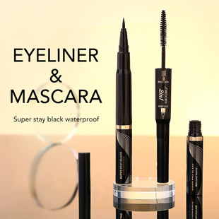 Shedoes Double-head Mascara Eyeliner Pen Dual-use Easy to Carry Three-dimensional Big Eyes Waterproof No Smoiling