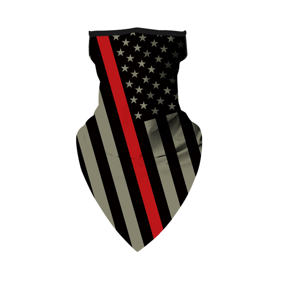 Factory Supply Outdoor European and American Style National Flag Adult Ear-Hanging Versatile Headscarf Sun Protection Anti-Falling Leisure Sports Accessories