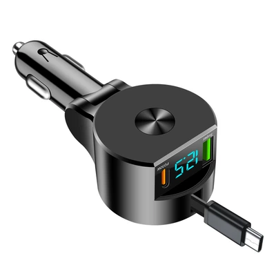Mobil şarj cihazları — lighter cross-border - high-configuration-m-50-off-stack-telescopic-cable-pd30w-super-fast-charging-with-packaging