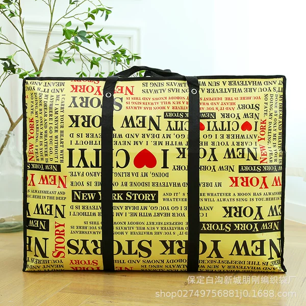 New large-capacity moving bag waterproof luggage bag Oxford cloth storage bag moisture-proof reinforced portable finishing bag wholesale