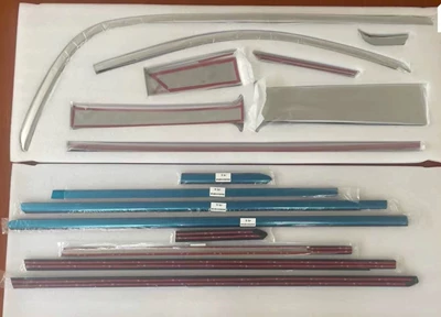 Lighting Vito116 Window Lighting – Şüşə kənarı xromları/moldingləri - full-window-trim-upper-middle-and-lower-24-piece-set-matte