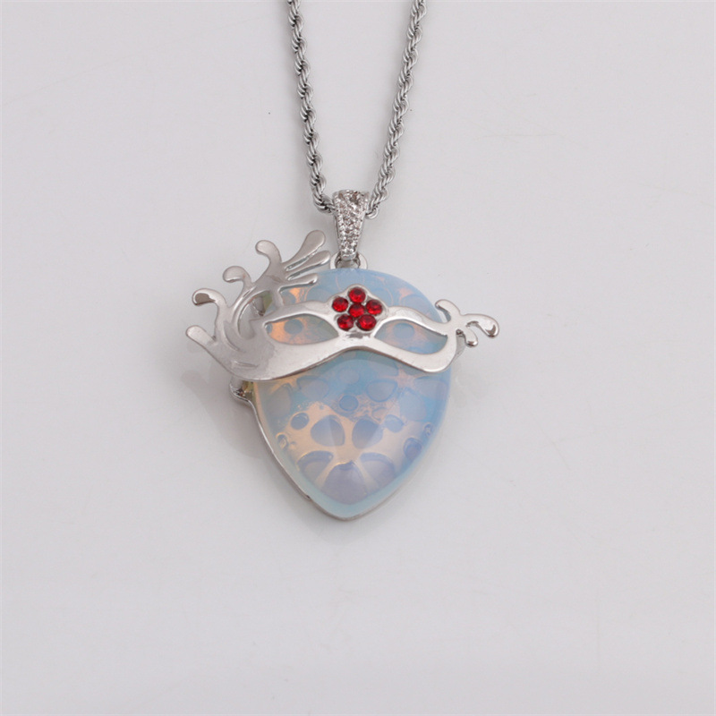 Stone Mask Water Drop Pendant Necklace Wholesale Jewelry Nihaojewelry display picture 3