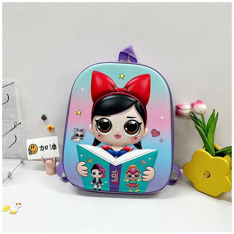 Nueva mochila de jardín de infantes, mochila para bebé ultraligera, mochila pequeña portátil para niños de 3 a 6 años, diseño de dibujos animados, clase media