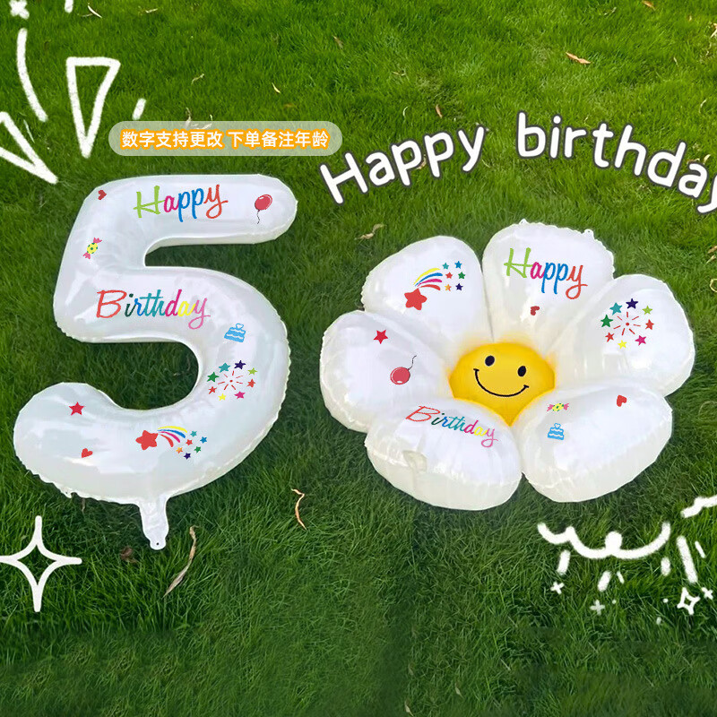 Cumpleaños de los niños decoración de globo bebé aniversario de fotos accesorios digitales 0 - 9 papel de aluminio globo escenario de fondo