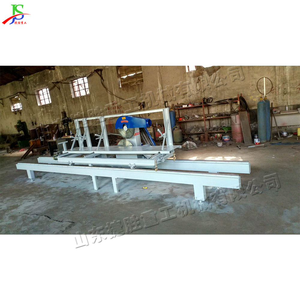 Máquina de corte de corte de madera cuadrada con doble motor de hoja de sierra superior e inferior