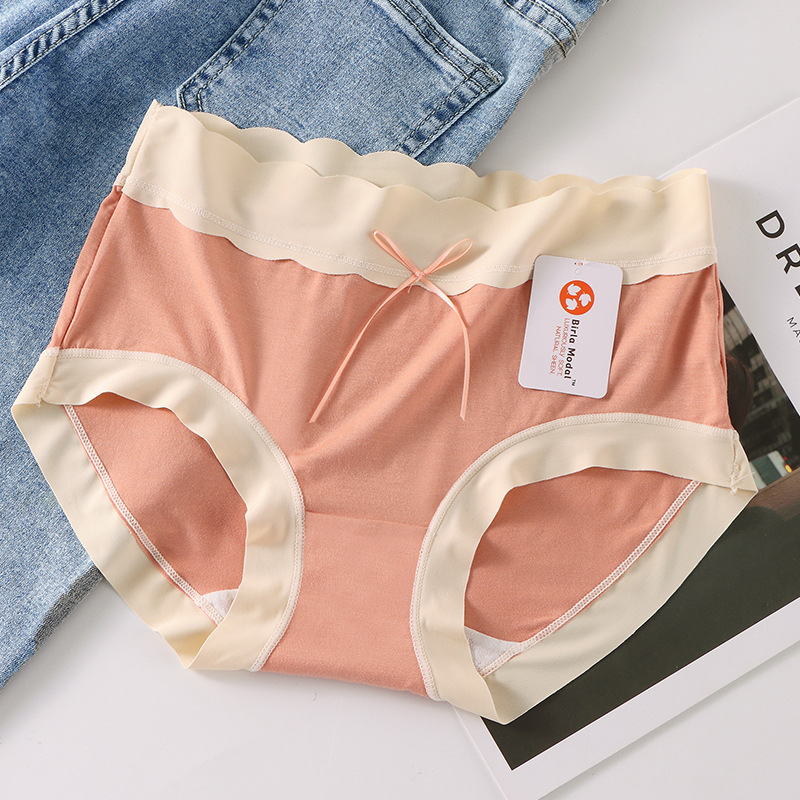 Ropa interior femenina modal puro algodón transpirable entrepierna chica japonesa triángulo shorts cabeza sin costuras más tamaño ropa interior mujeres