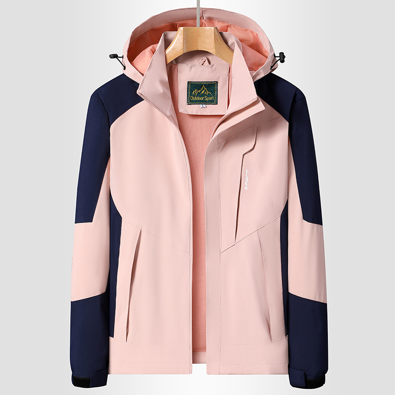 Chaqueta al aire libre para las mujeres 2023 nueva moda suelta primavera y otoño caliente de una sola capa a prueba de viento chaqueta impermeable traje de Montañismo