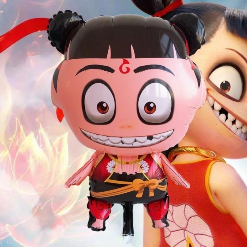 Balón vacío, película de dibujos animados, mercado nocturno, balón vacío, no auto-sellado, balón de mango de cocción.