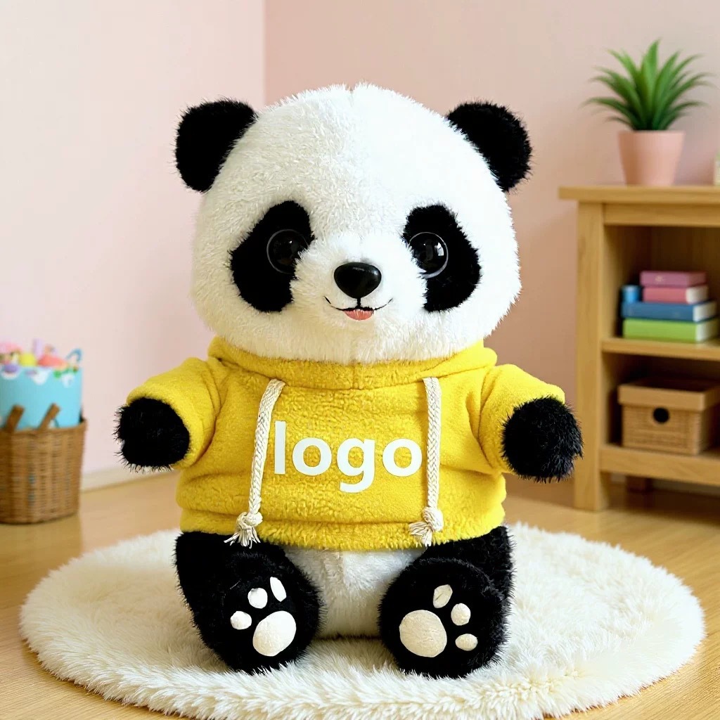 Panda lindo muñeca de peluche vestido Tesoro Nacional Panda muñeca Chengdu recuerdos festivos regalos impresión logotipo