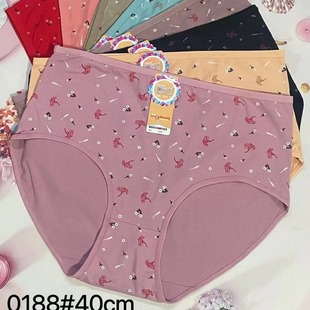 Foreign trade cross-border increase loose underwear women 200kg obesity loose plus size middle-aged and elderly cheap stall underwear