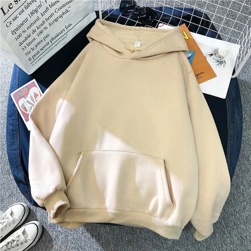 Autumn and Winter Wool Hoodies, Fashionable Casual Sweatshirts for Men and Women, Harajuku Warm Pullovers in 11 Colors, Hip-Hop Streetwear
