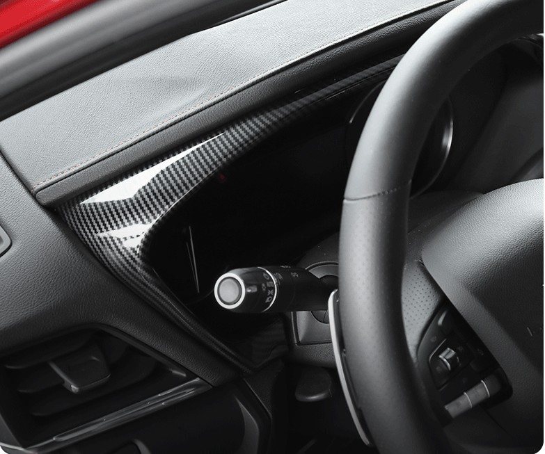 Suitable for Cadillac CT4 Modified Interior Dashboard Decorative Frame Dashboard Bright Strip Carbon Fiber Texture Sticker