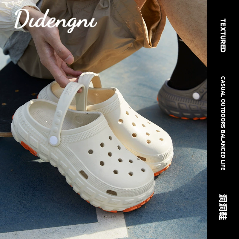 Летние мужские сабо Nanbowan на толстой подошве можно носить на улице для вождения и рыбалки, нескользящие женские пляжные сандалии для прогулок на море.