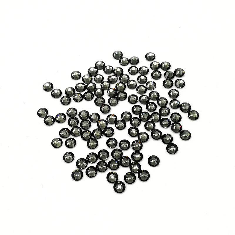 Color redondo taladro de fondo plano accesorios de ropa taladro de uñas accesorios taladro de vidrio DIY taladro de vidrio de color decoración manual