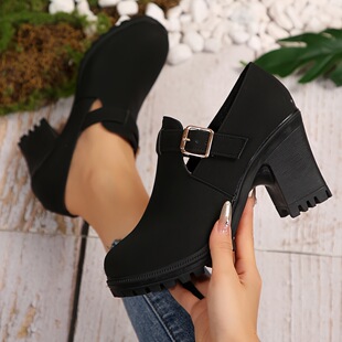 P 45191 High Heel Loafers Spring Fashion Ӣ���L����Ь ��