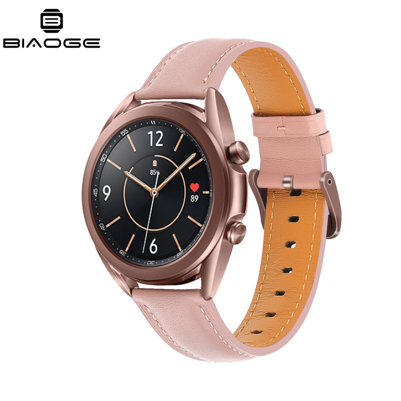 Adecuado para Samsung inteligente Galaxy Watch 3 generación correa de reloj oficial Samsung correa de cuero genuino