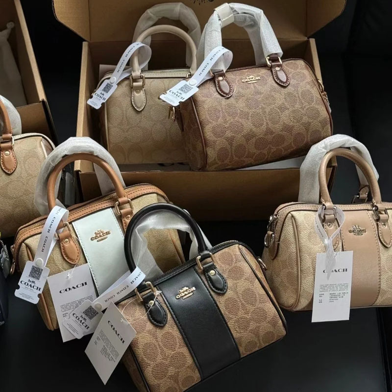 Coach Women's Bag New C Family Classic Boston Rowan Pillow Bag Single Shoulder Crossbody Bowling Hand Pillow Bag Coach Women's Bag New C Family Classic Boston Rowan Pillow Bag Single Shoulder Crossbody Bowling Hand Pillow Bag