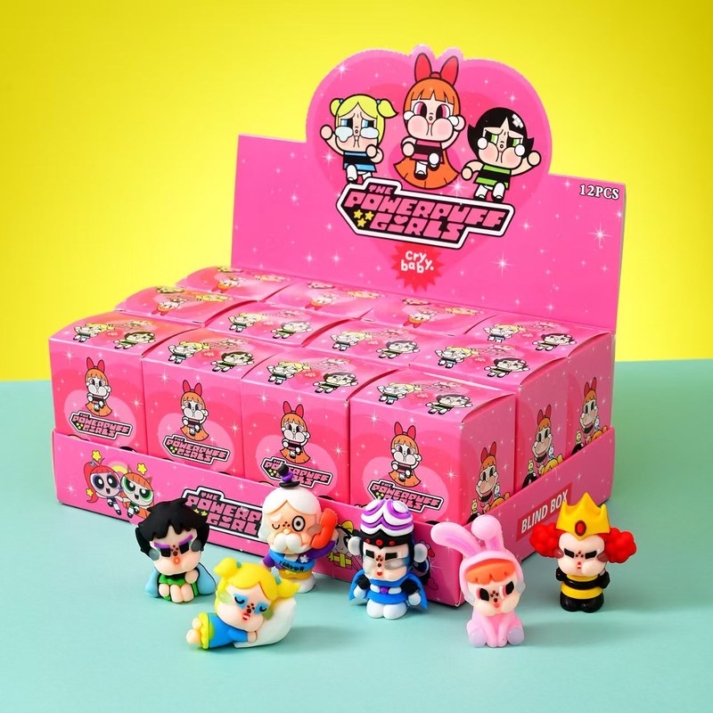 クロスボーダー 12 ボックスパワーパフガールズブラインドボックス人形デスクトップ装飾品子供の誕生日小さなギフトおもちゃトレンディなブラインドボックス|undefined