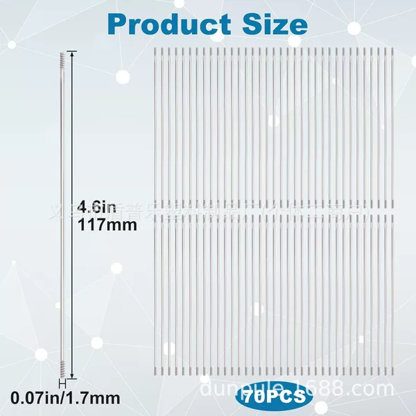 Anti-rust stainless steel pen extender, suitable for beadable pens, beadable pen extender metal pen core