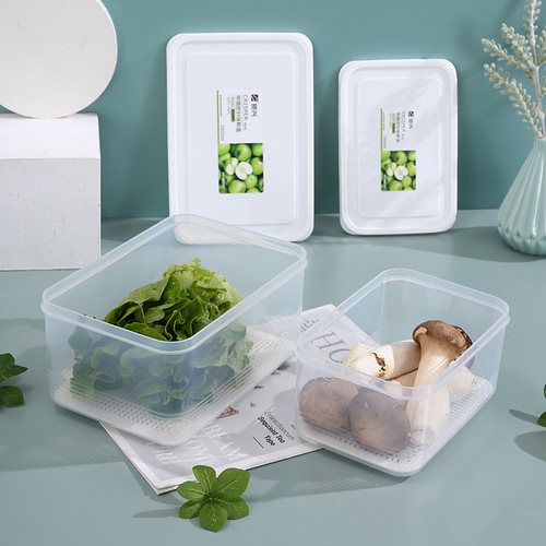 Zhenxing sealed fresh-keeping box BX2251 plastic refrigerator fruit storage box microwaveable lunch box square
