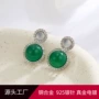 双层气质s925圆珠耳坠