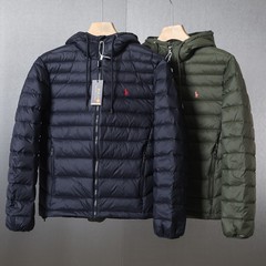 跨境 RL拉夫经典轻薄款羽绒连帽羽绒服RL17500