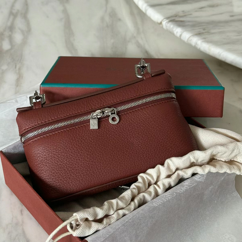 (LP19 silver buckle) wine red