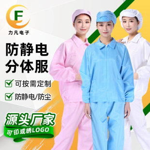 Electronic Factory Workshop Anti-Static Dust-Proof Clean Work Clothes Food Dust-Free Anti-Static Split Suit Manufacturer