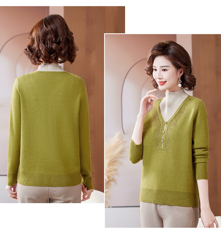 E5985 870K ÁO LEN NỮ TAIRYA MÙA XUÂN THU ĐÔNG TRUNG NIÊN DÀY ẤM THỜI TRANG NỮ G03 SẢN PHẨM MỚI